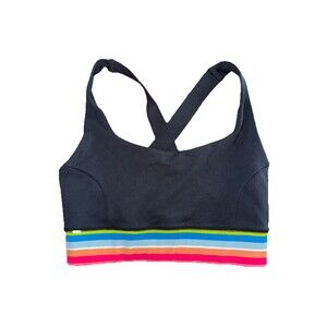 IVl Collective Rainbow Stripe Sports Bra Women’s Size 6 MINT CONDITION